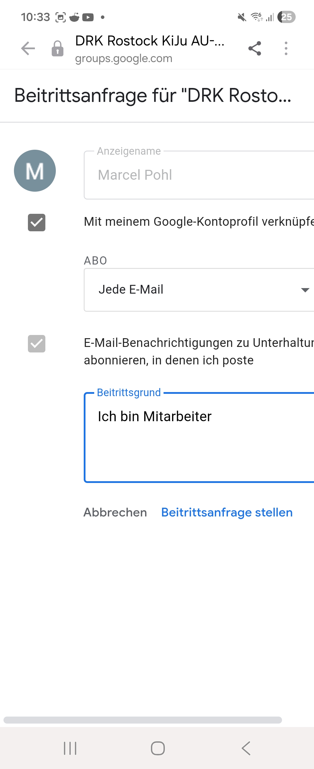 Android-Installation über Google Play – Schritt 2